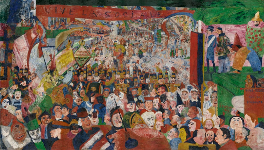 Christ’s Entry into Brussels (1889) by James Ensor