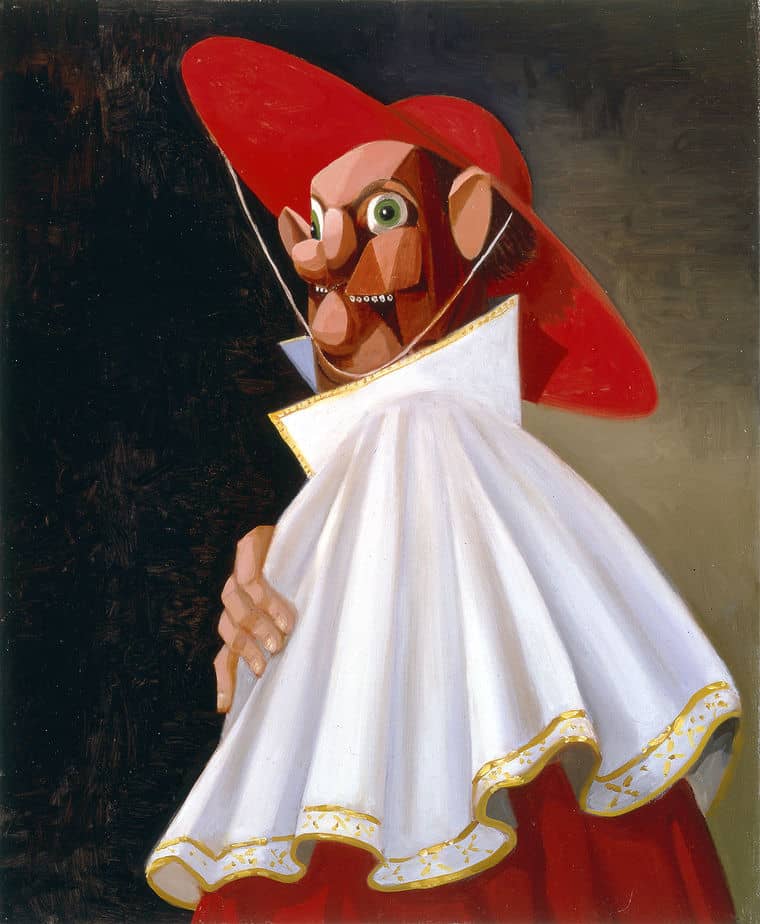 The Cracked Cardinal (2001) by George Condo