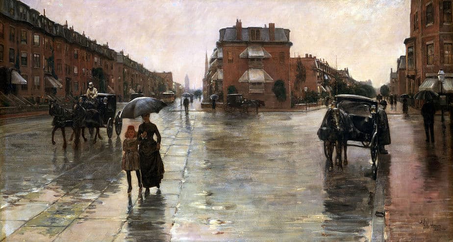 Rainy Day, Boston (1885) by Childe Hassam