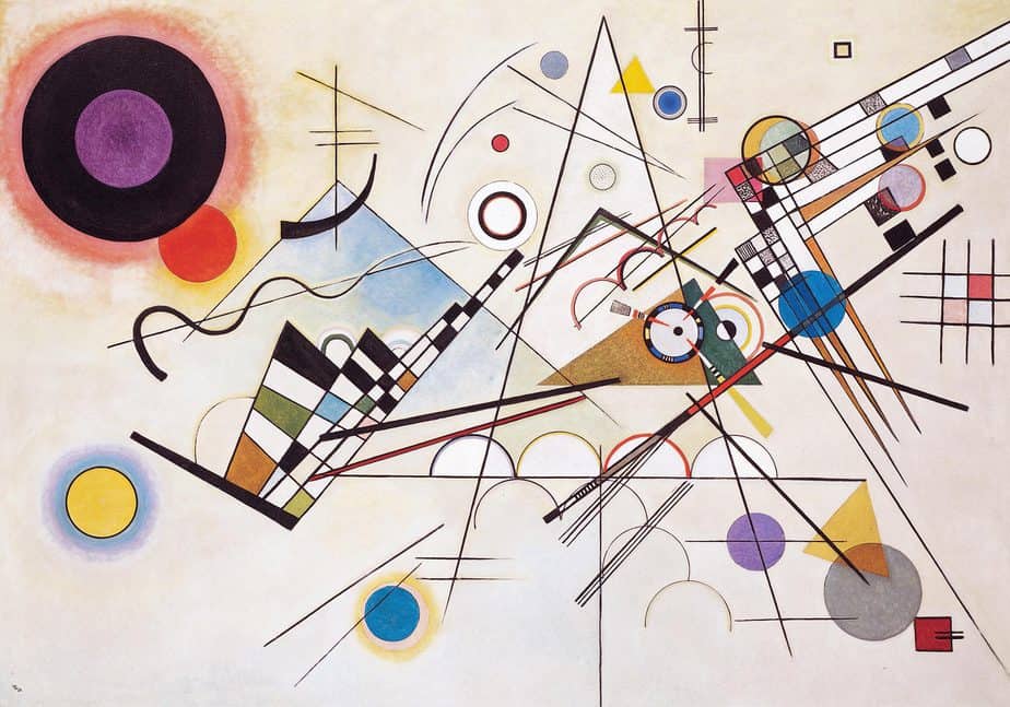 Composition 8 Famous artwork by Wassily Kandinsky