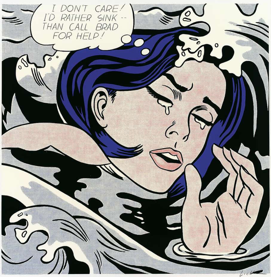 The Drowning Girl (1963) by Roy Lichtenstein