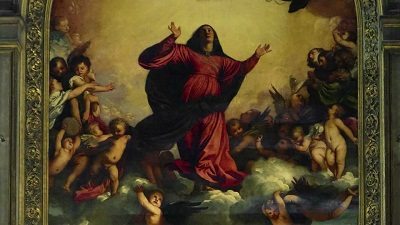Spirituality in Art depicted by Assumption of Virgin