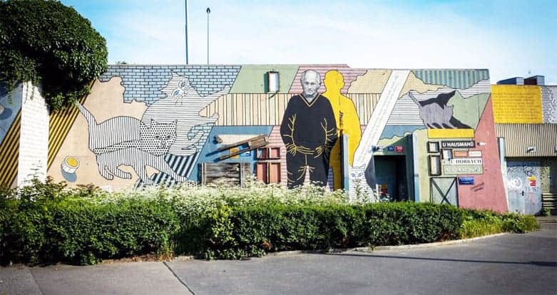 Bohumil-Hrabal-Mural
