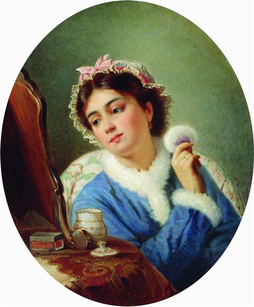by the toilet by konstantin makovsky