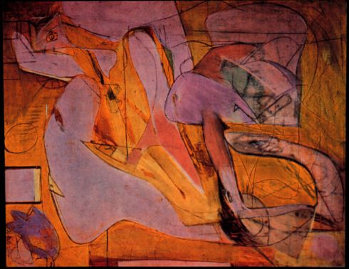 pink angels famous artwork by willem de Kooning 