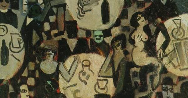 Cabaret Scene painting by salvador dali