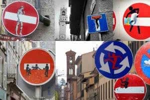 Clet Abraham-Street Art-Signs-France-Paris-Florence-Italy Art-Lover's Guide to Florence