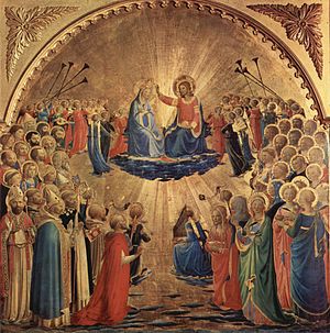 Spirituality in Art depicted by Coronation of the Virgin