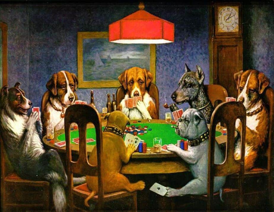 Poker Game (1894) by Cassius Coolidge