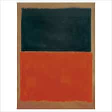 Green and Tangerine on Red By Mark Rothko