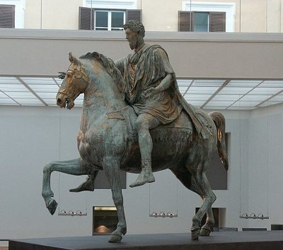 Roman artwork depicted by Equestrian Statue of Marcus Aurelius