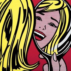 Girl in Mirror by Roy Lichtenstein