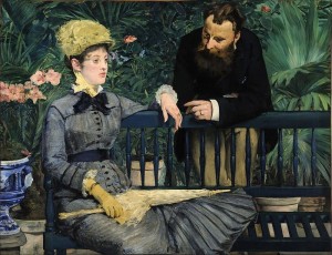 In the Conservatory Painting by Edouard Manet.