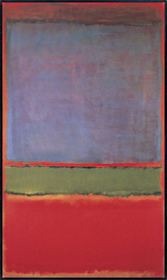 No. 6 (Violet, Green, and Red) By Mark Rothko