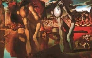 Metamorphosis of Narcissu painting by salvador dali