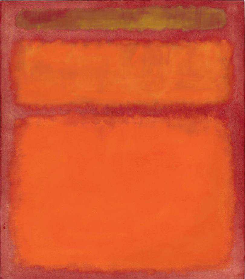 Orange, Red, and Yellow By Mark Rothko