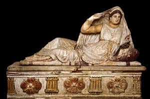 Painted terracotta sarcophagus of Seainti Hanunia Tlesnasa