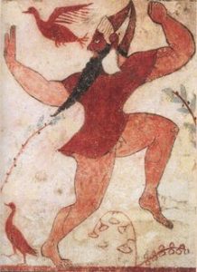 Phersu and His Victim – Tomb of the Augurs, Tarquinia