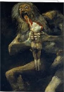Saturn Devouring His Son by Fransesco Goya