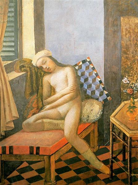 sleeping nude by Balthus