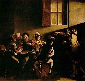 The Calling of St Matthew by Caravaggio