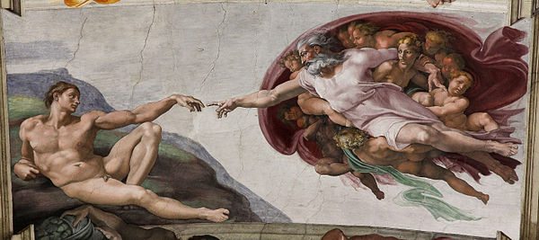 The Creation of Adam by Michelangelo