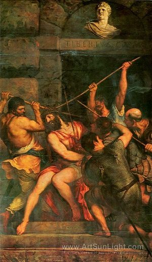 The Crowning with Thorns by Titian