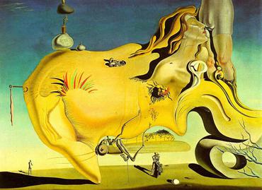 The Great Masturbator painting by salvador dali