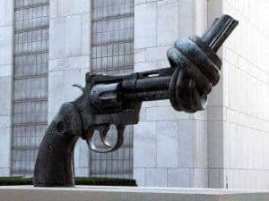 The Knotted Gun by Carl Fredrik Reuterswärd