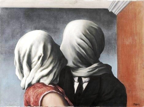 The Lovers by Rene Magritte