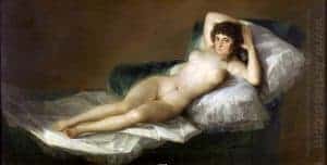 The Nude Maja by Fransesco Goya