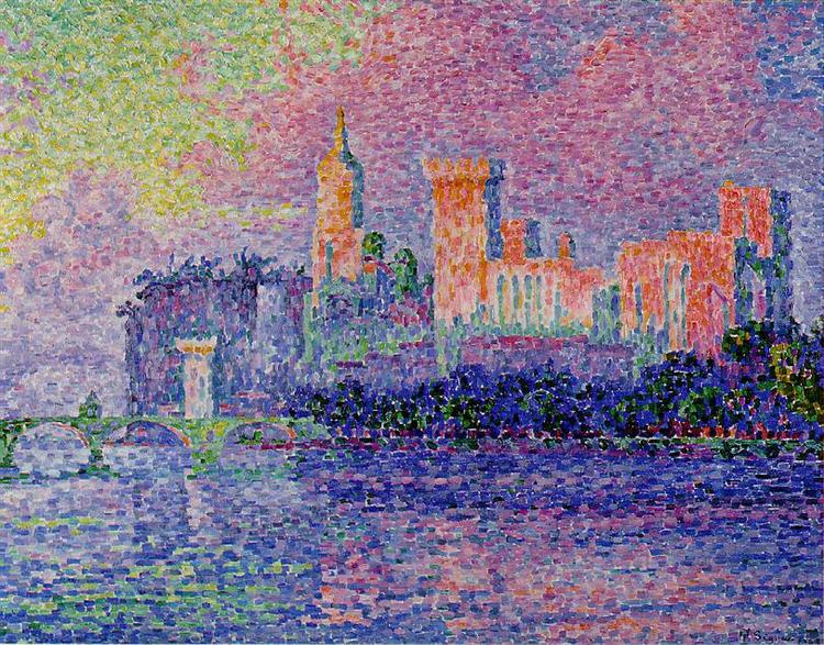 The Papal Palace, Avignon By Paul Signac