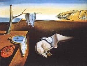 The Persistence of Memory painting by salvador dali