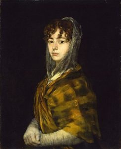 The portrait Sabasa Garcia by Fransesco Goya