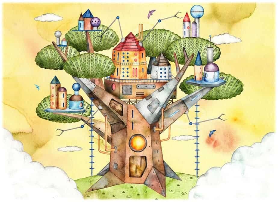 Town of Trees by Toshiya Shirotani Color combinations