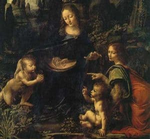 Spirituality in Art depicted by Virgin of the Rocks