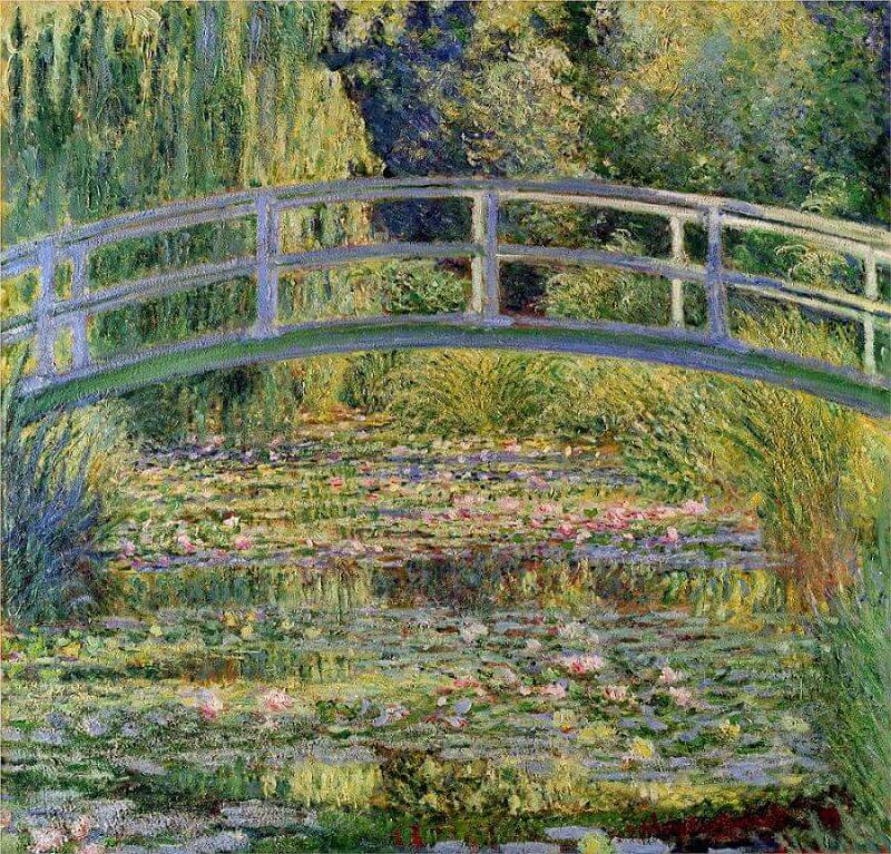 Water Lillies and the Japanese Bridge (1897-1899) by Claude Monet