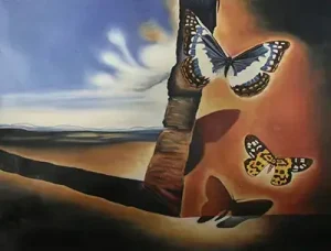Landscape with Butterflies